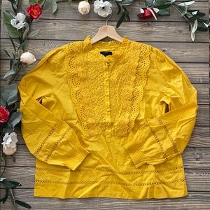 Jcrew Eyelet Lace Boho top